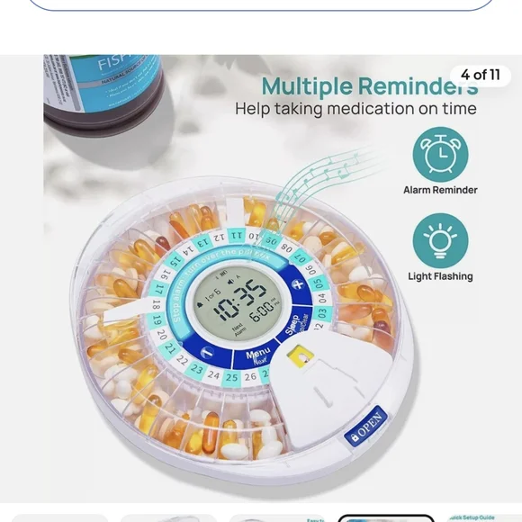 Smart Automatic Pill Dispenser 28 Day Bluetooth New in Box - Picture 6 of 7